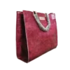 maroon croco bag