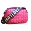 Red 3 zipper crossbody bag