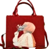 Maroon girlie bag